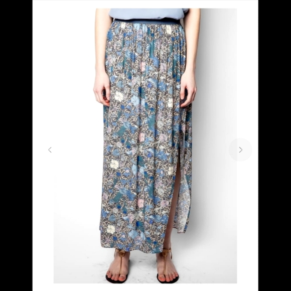 Zadig Voltaire: Josia Wild Garden Maxi Skirt - Picture 3 of 12